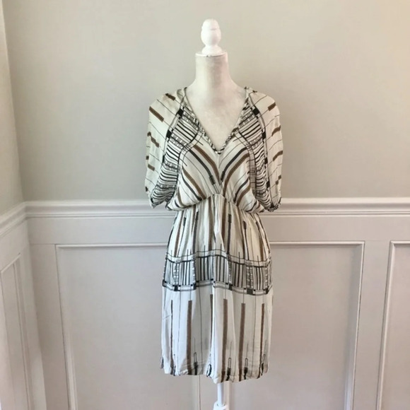 Ottod'ame Dolman Cream Dress Cover Up 8 M - Picture 3 of 7